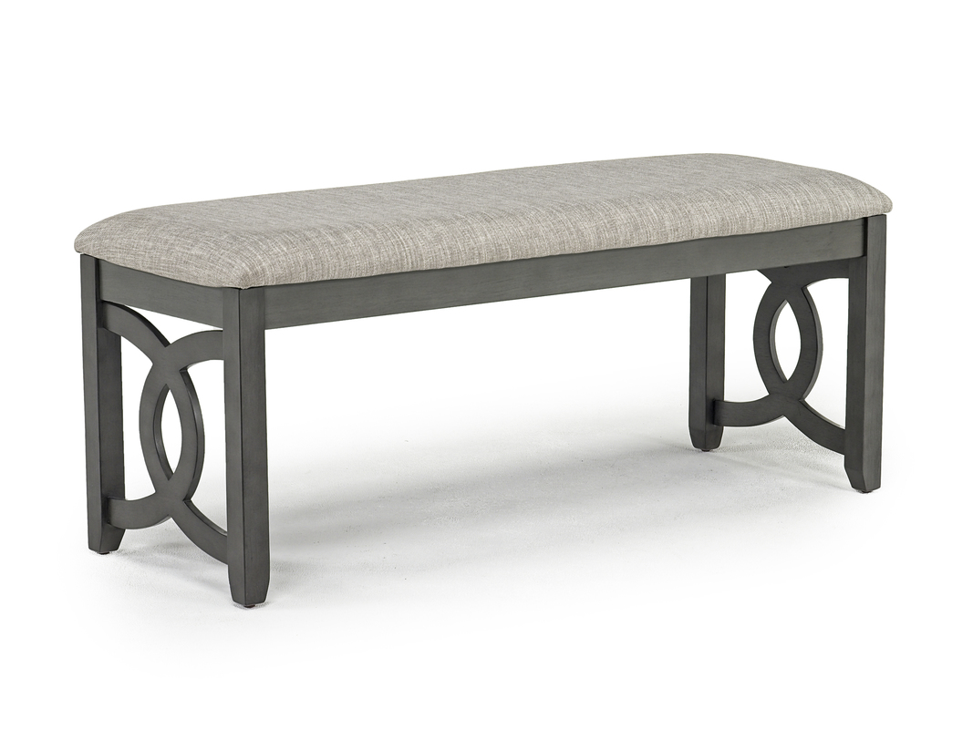 Gia Dining Bench in Gray