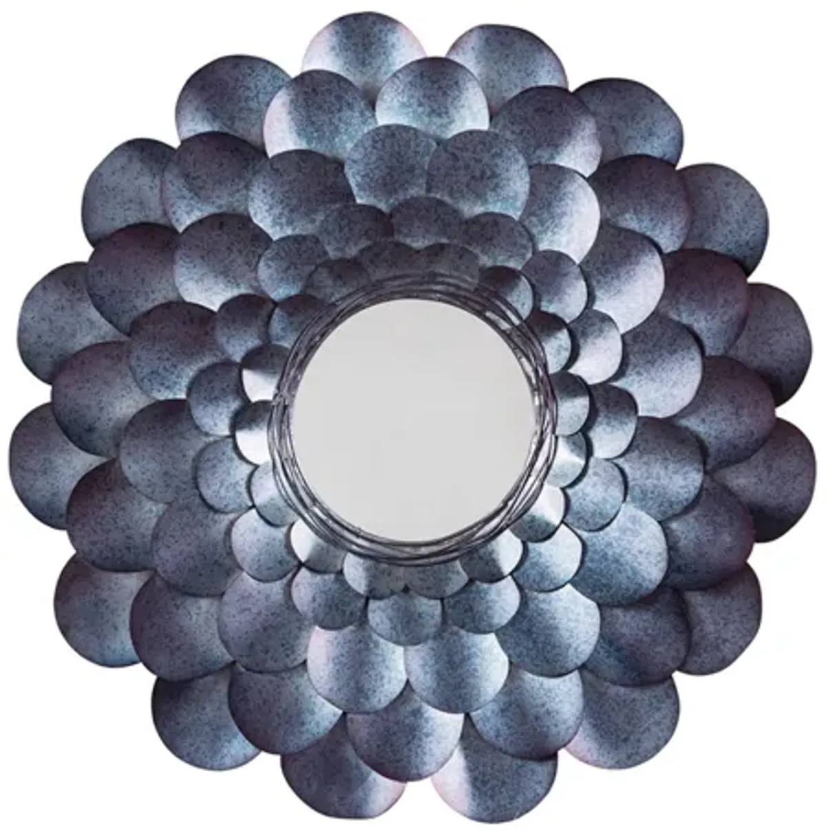 Deunoro Circle Mirror in Blue