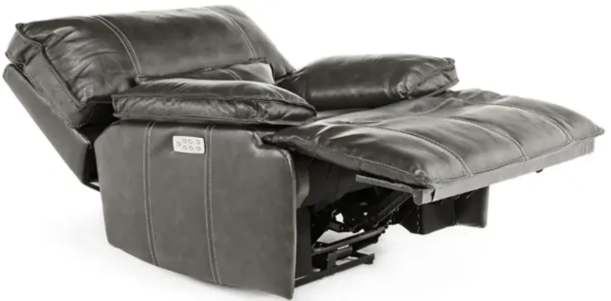 Sofia 3 Power Recliner in Gray Leather