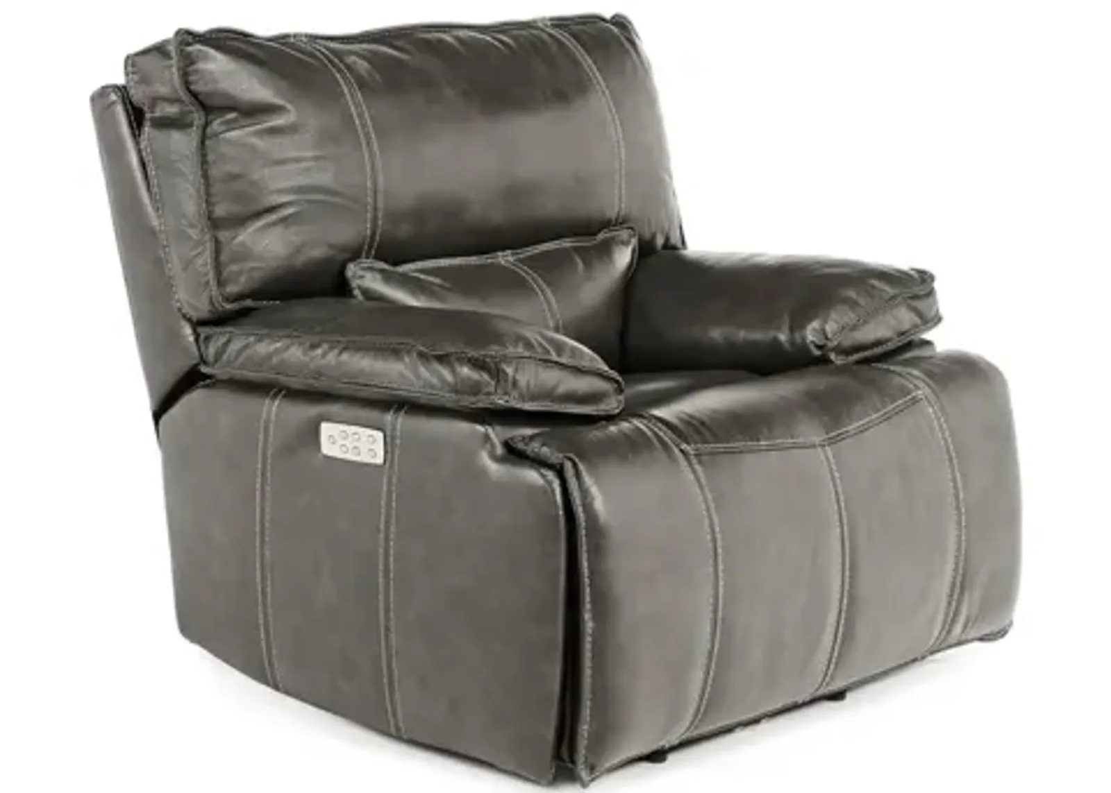 Sofia 3 Power Recliner in Gray Leather