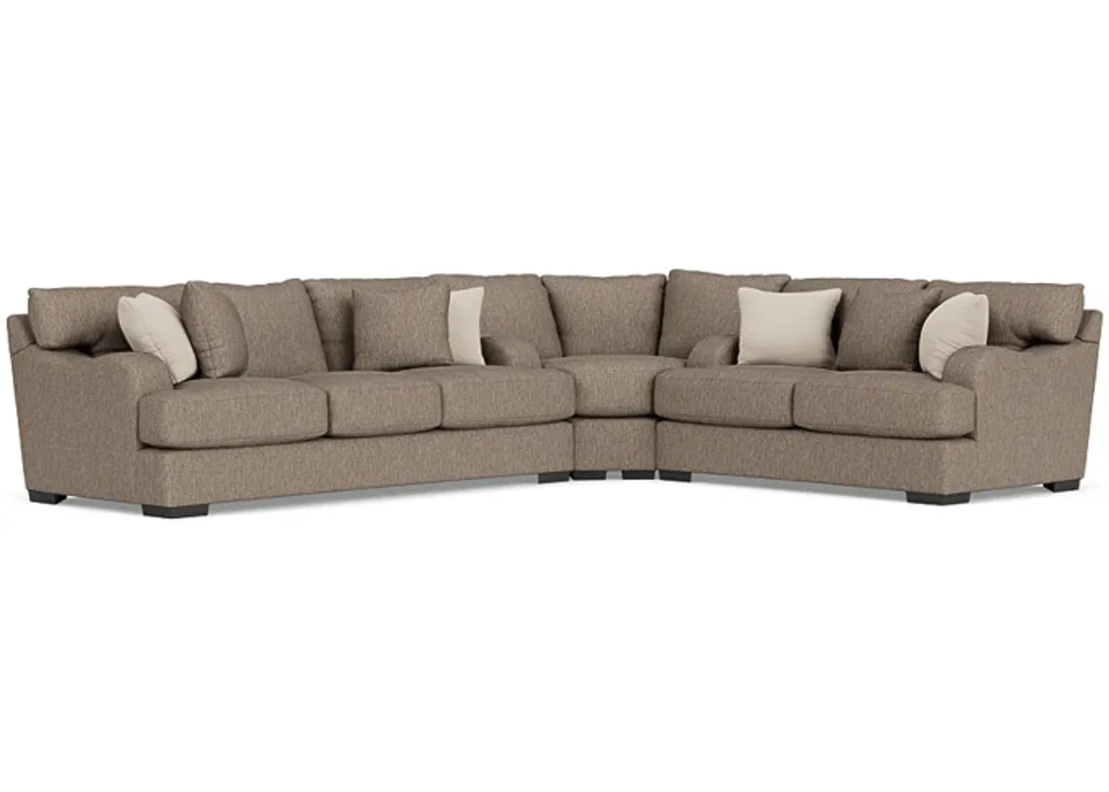 Catamaran 3 Piece Sectional in Coconut Stone