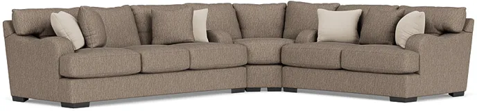 Catamaran 3 Piece Sectional in Coconut Stone