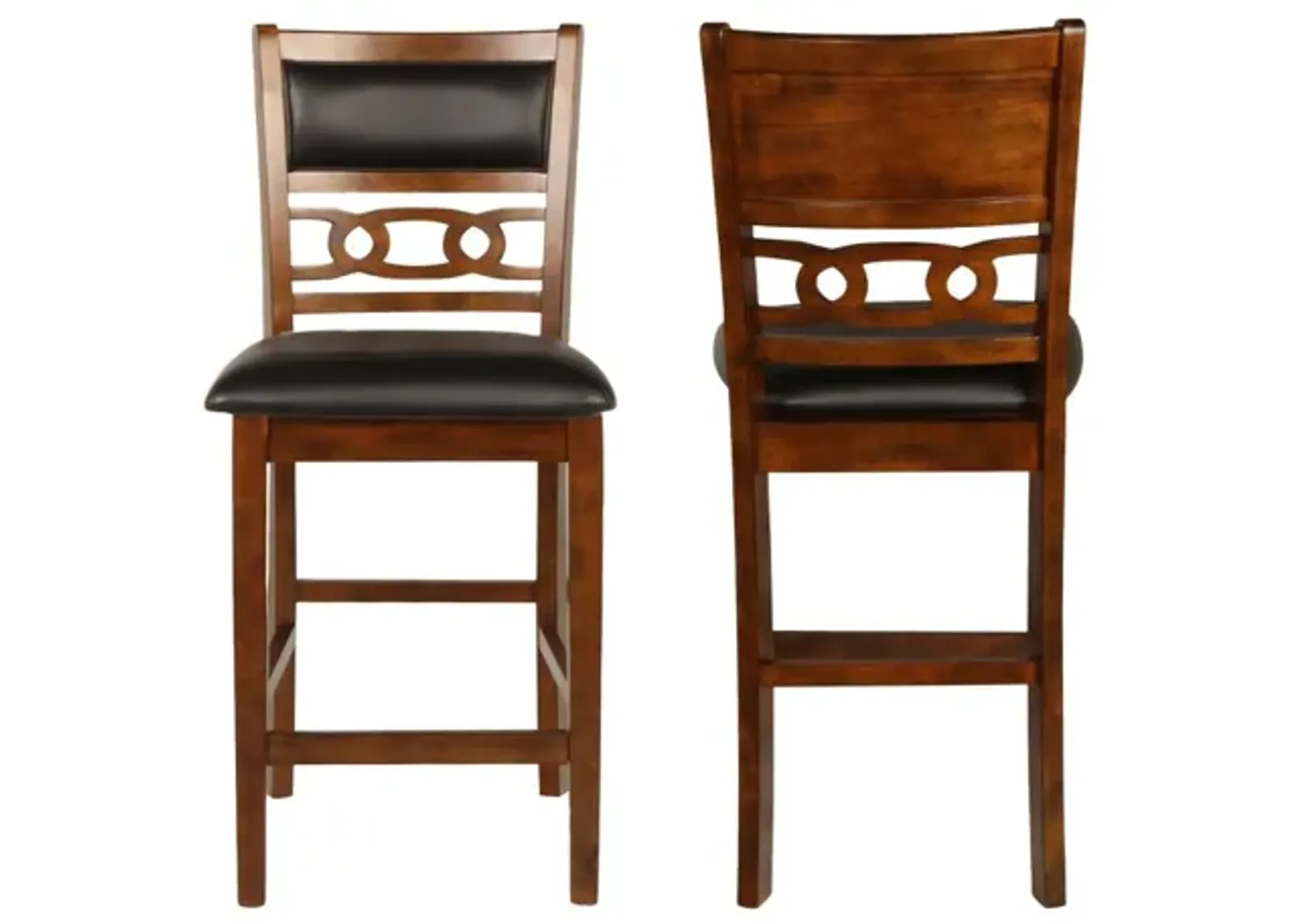 Gia Counter Height Stool in Brown, Set of 2