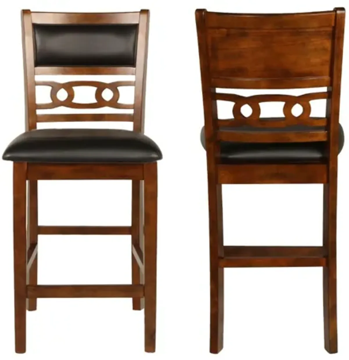 Gia Counter Height Stool in Brown, Set of 2