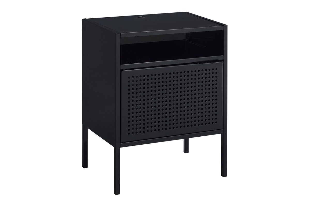 Gemma USB Nightstand in Black