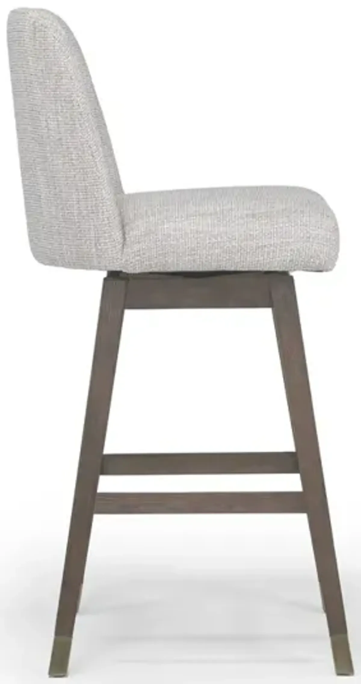 Amelia Swivel Counter Height Stool in Beige