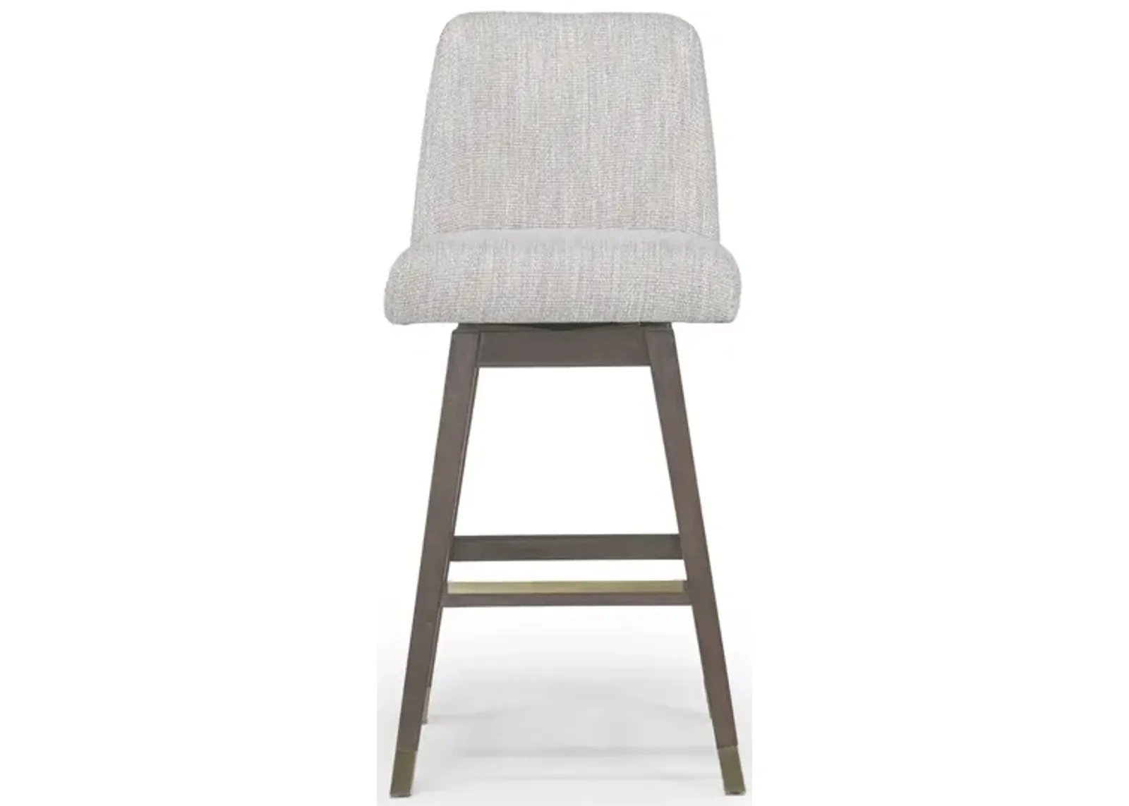 Amelia Swivel Counter Height Stool in Beige