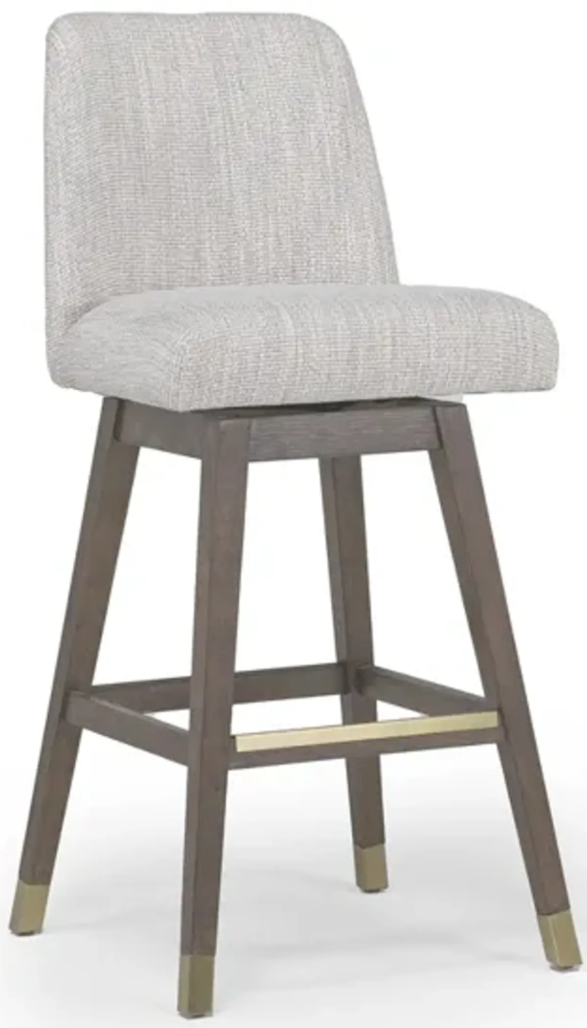 Amelia Swivel Counter Height Stool in Beige