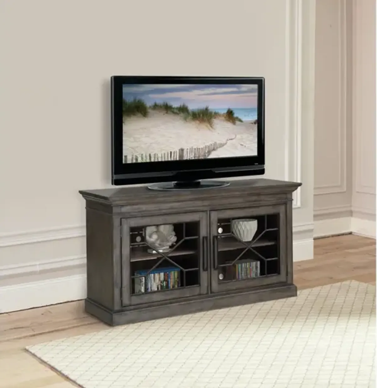 Sundance Media Console in Gray, 63 Inch