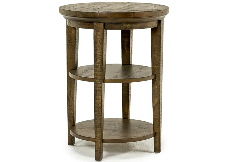 Bay Creek End Table in Nutmeg, Round