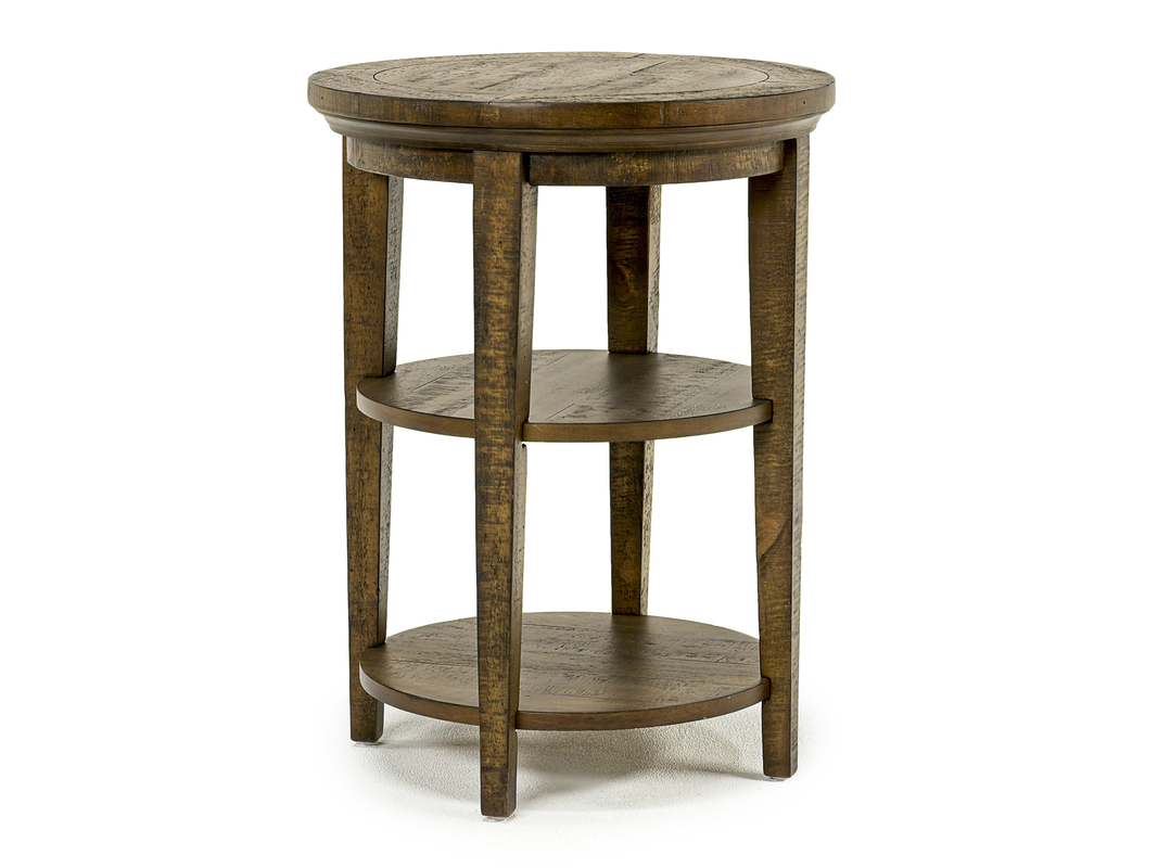 Bay Creek End Table in Nutmeg, Round