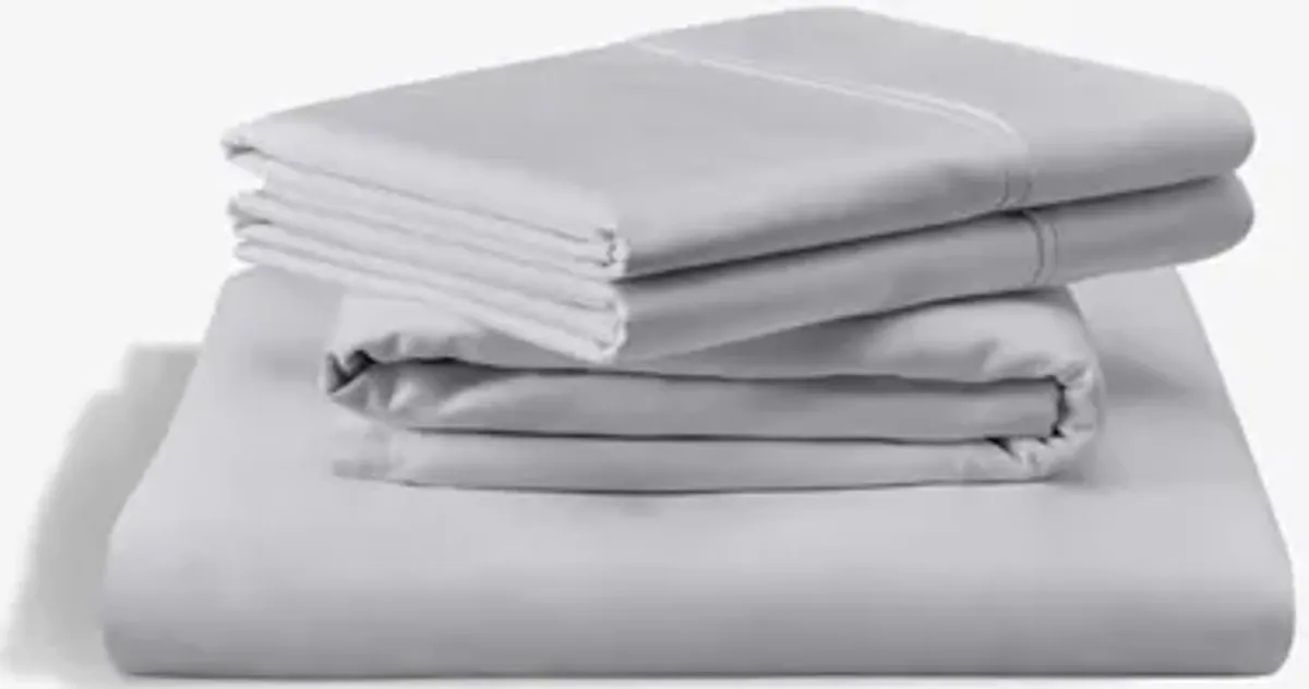 Tempur-Pedic Luxe Egyptian Sheets in Silver Mist, Split CA King (2)