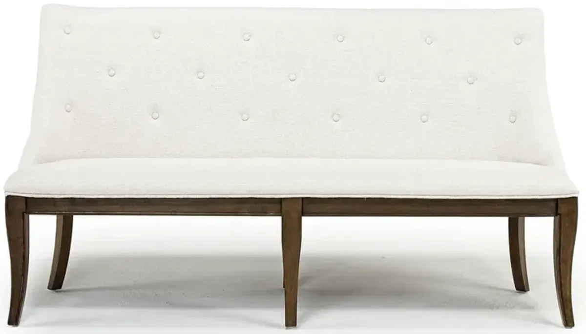 Roxy Dining Bench in Homestead Brown, Upholstered