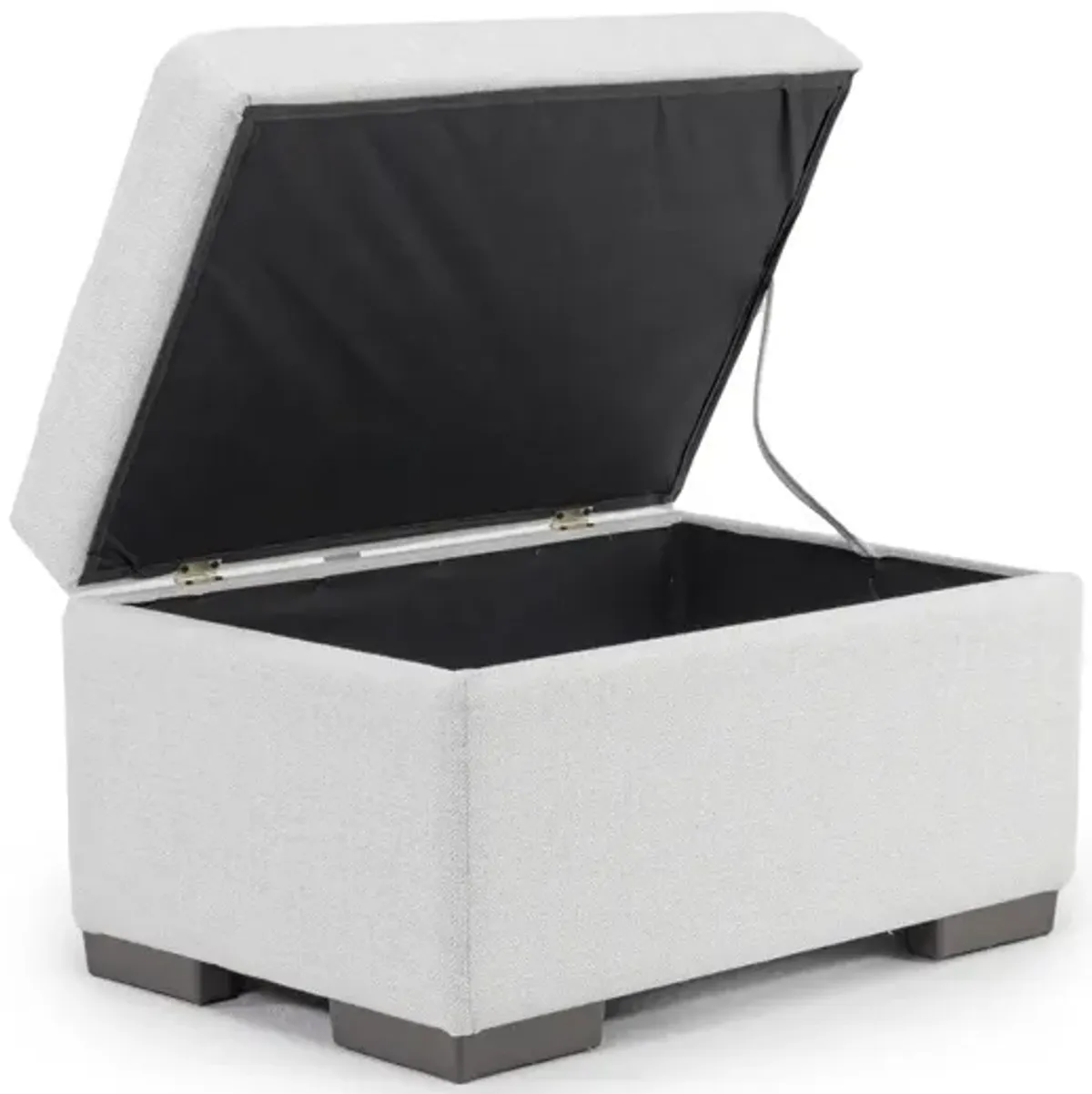 Dennon Storage Ottoman in Sea Salt