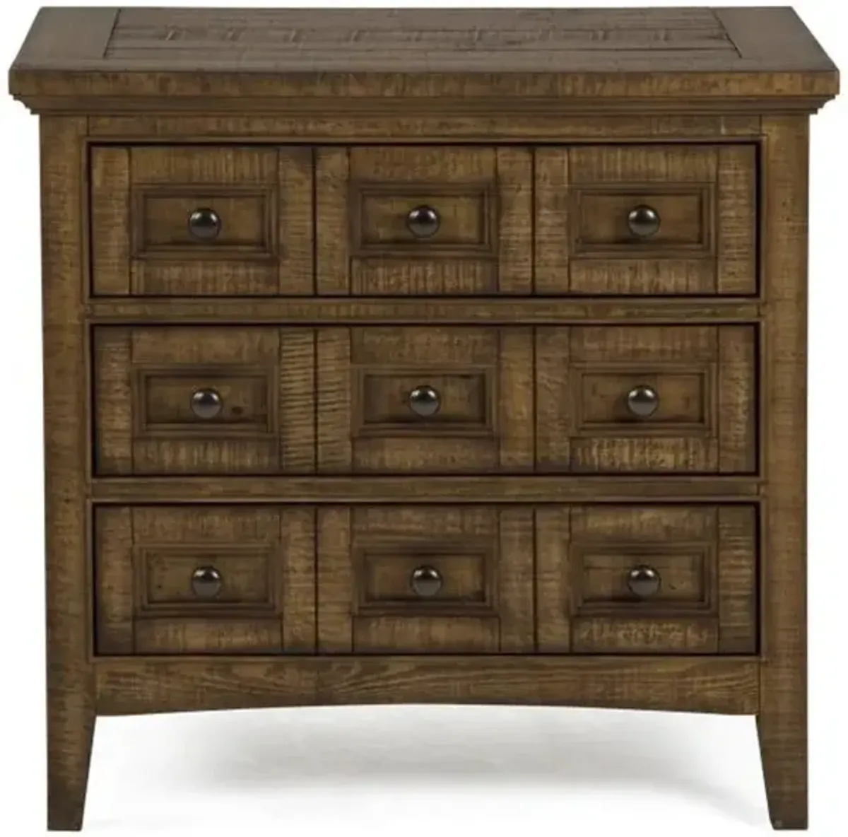 Bay Creek 3 Drawer Nightstand in Nutmeg