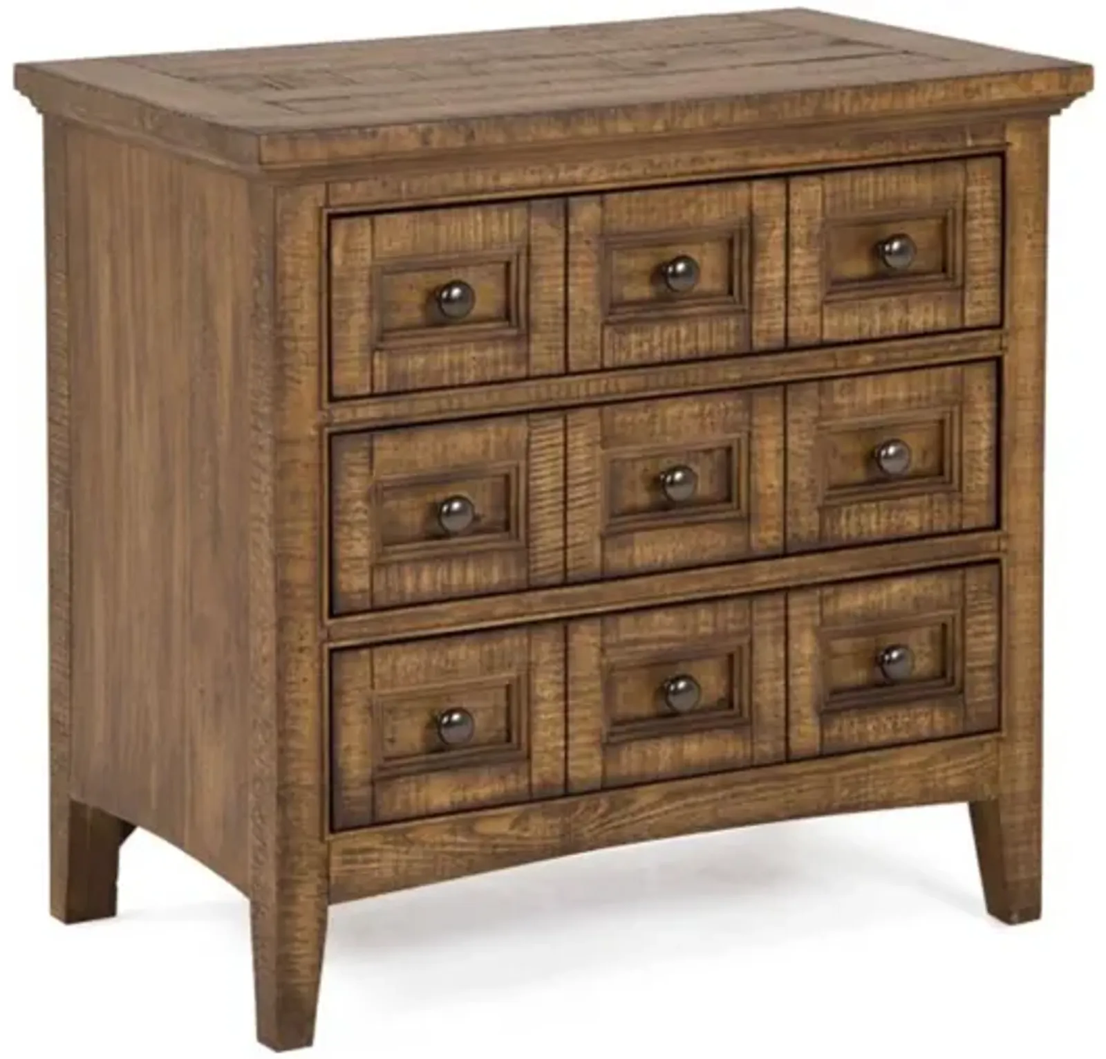 Bay Creek 3 Drawer Nightstand in Nutmeg