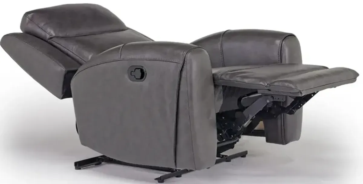 Mia Recliner in Impression Dark Gray Leather