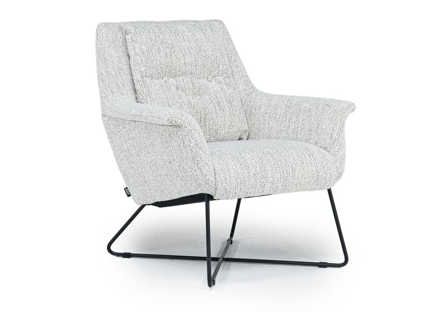 Adelaide Accent Chair in Boucle White