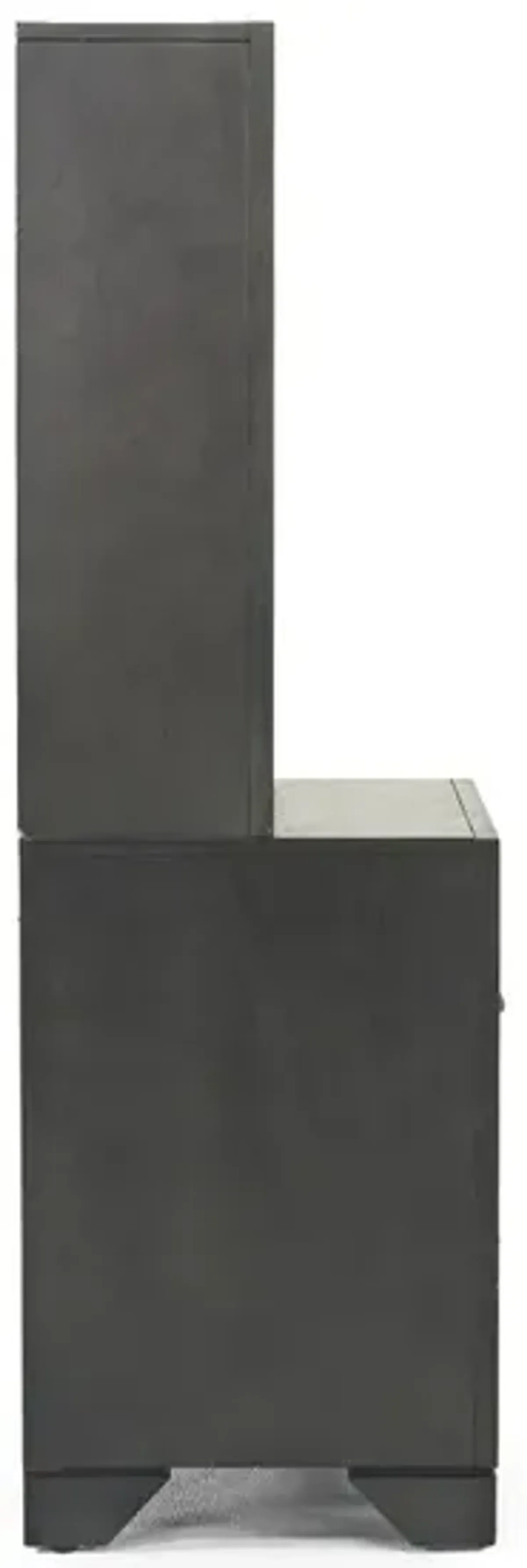 Andes Nightstand & Hutch in Charcoal