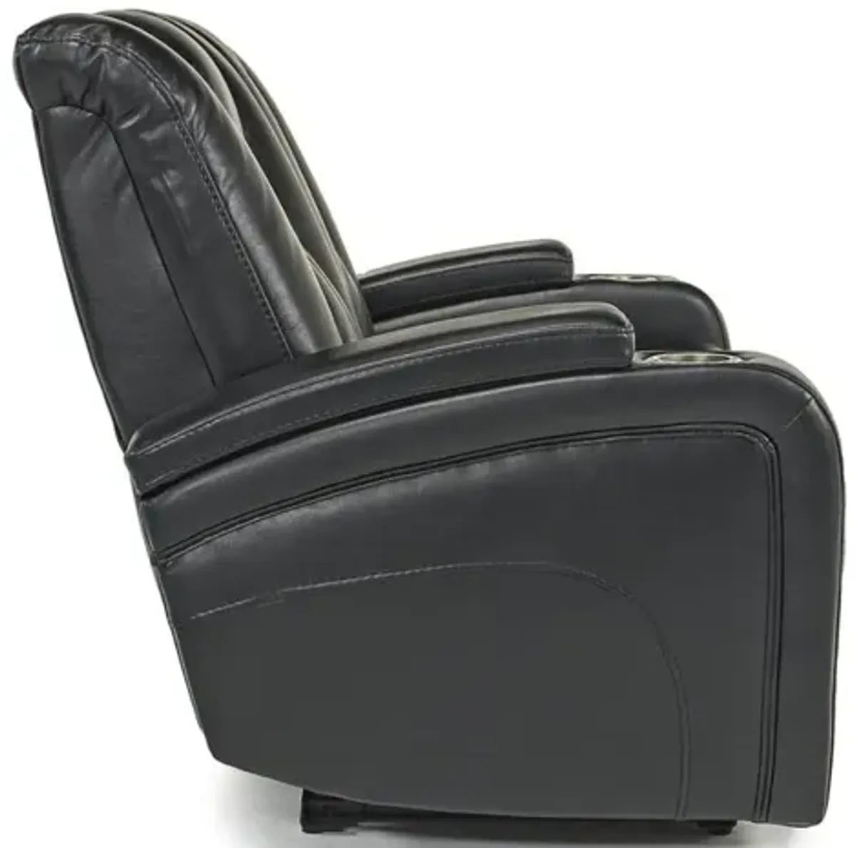 Vega 2 Power Loveseat in Black