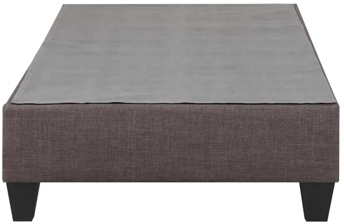 Abby Platform Bed in Charcoal, Twin