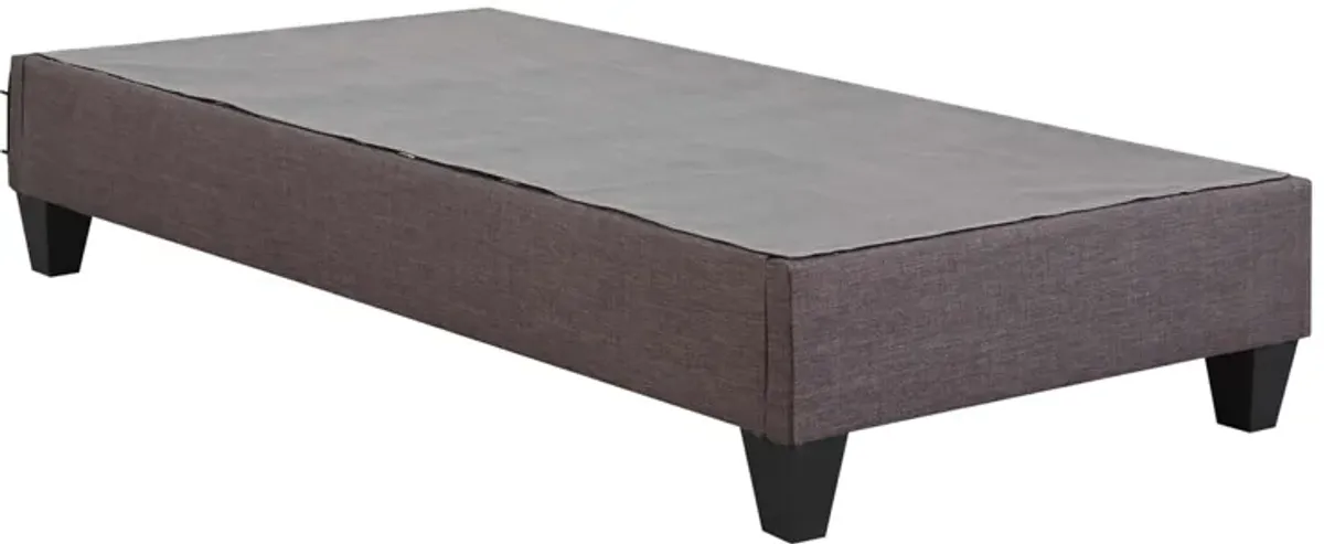 Abby Platform Bed in Charcoal, Twin