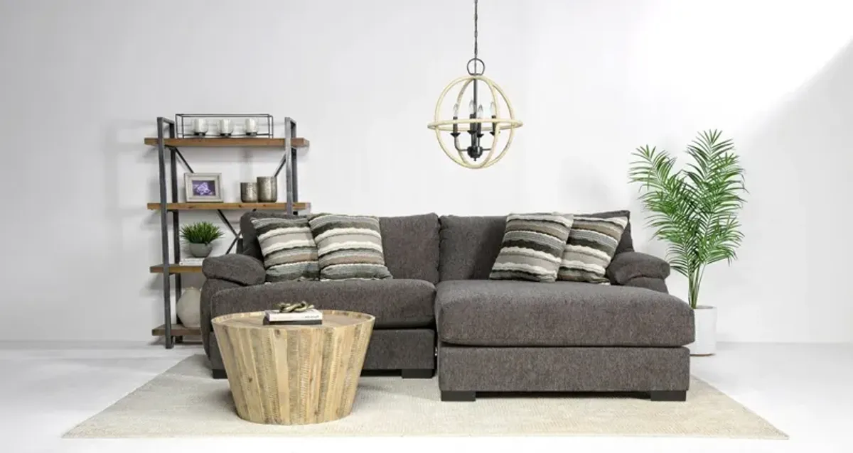 Bermuda XL Sofa Chaise in Victory Sterling, Right Facing