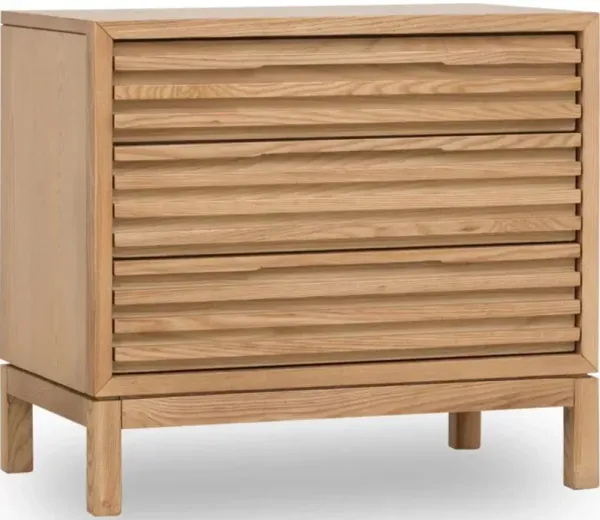 Tanner 3 Drawer Nightstand in Flaxen