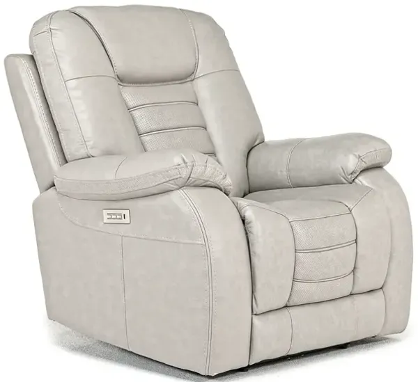 Malibu 3 Power Recliner in Platinum Leather