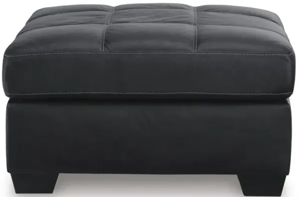 Barlin Mills Ottoman in Carbon 