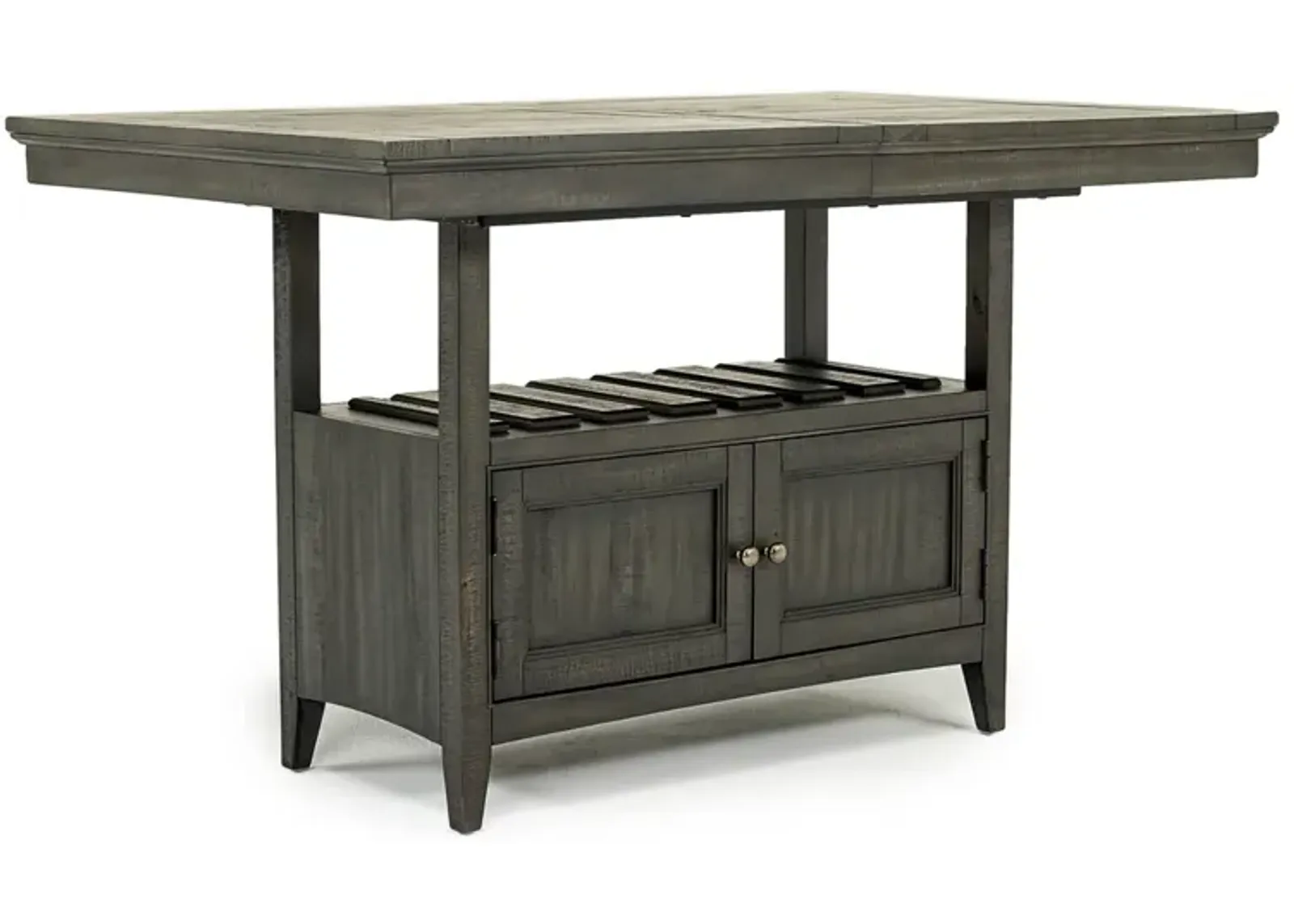 Bay Creek Counter Height Extendable Dining Table in Graphite