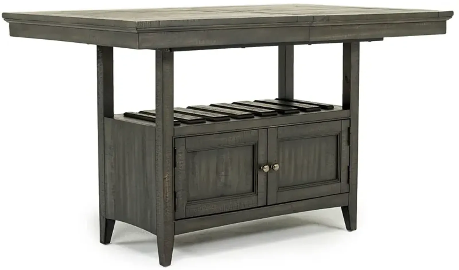 Bay Creek Counter Height Extendable Dining Table in Graphite