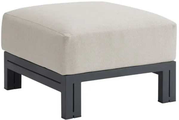 Playa Outdoor Ottoman in Dark Gray