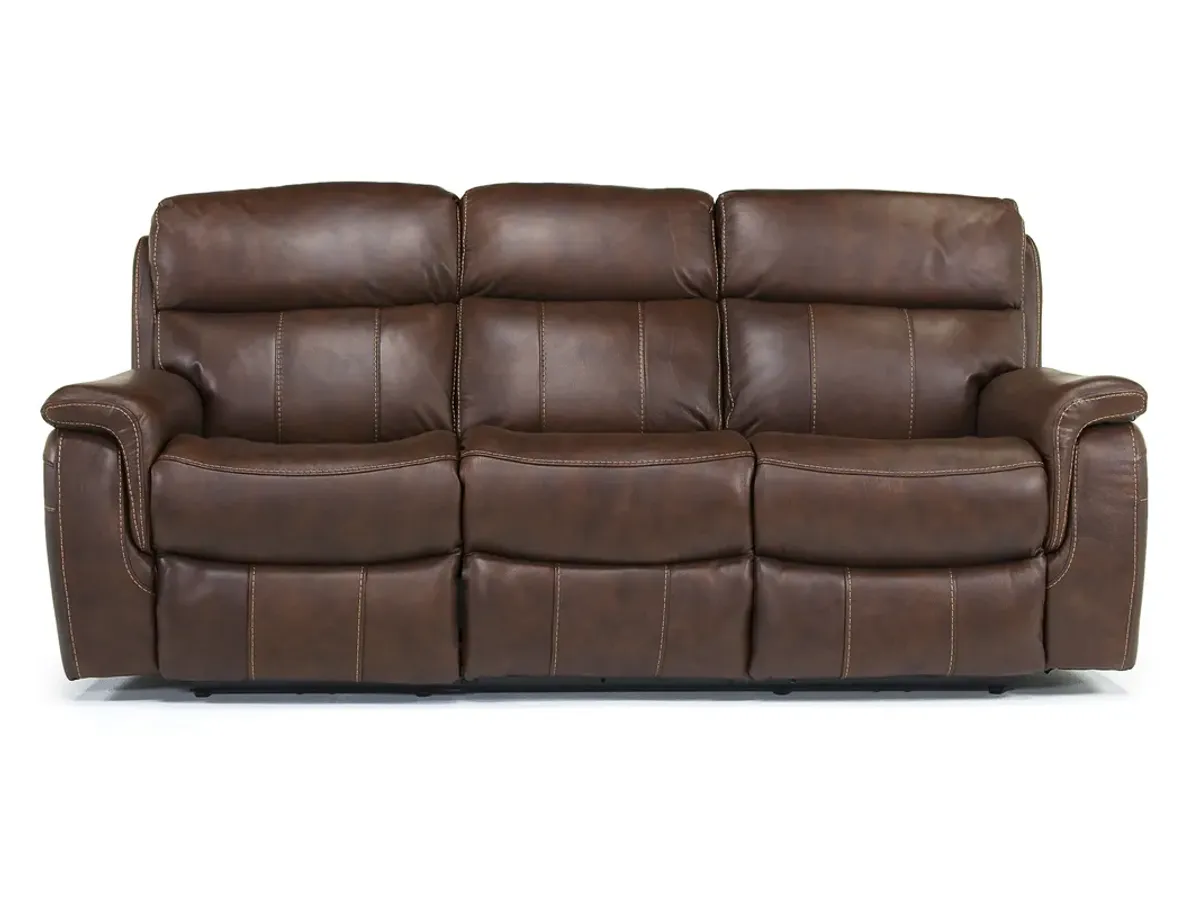 Ranger Power Sofa in Brown Leather