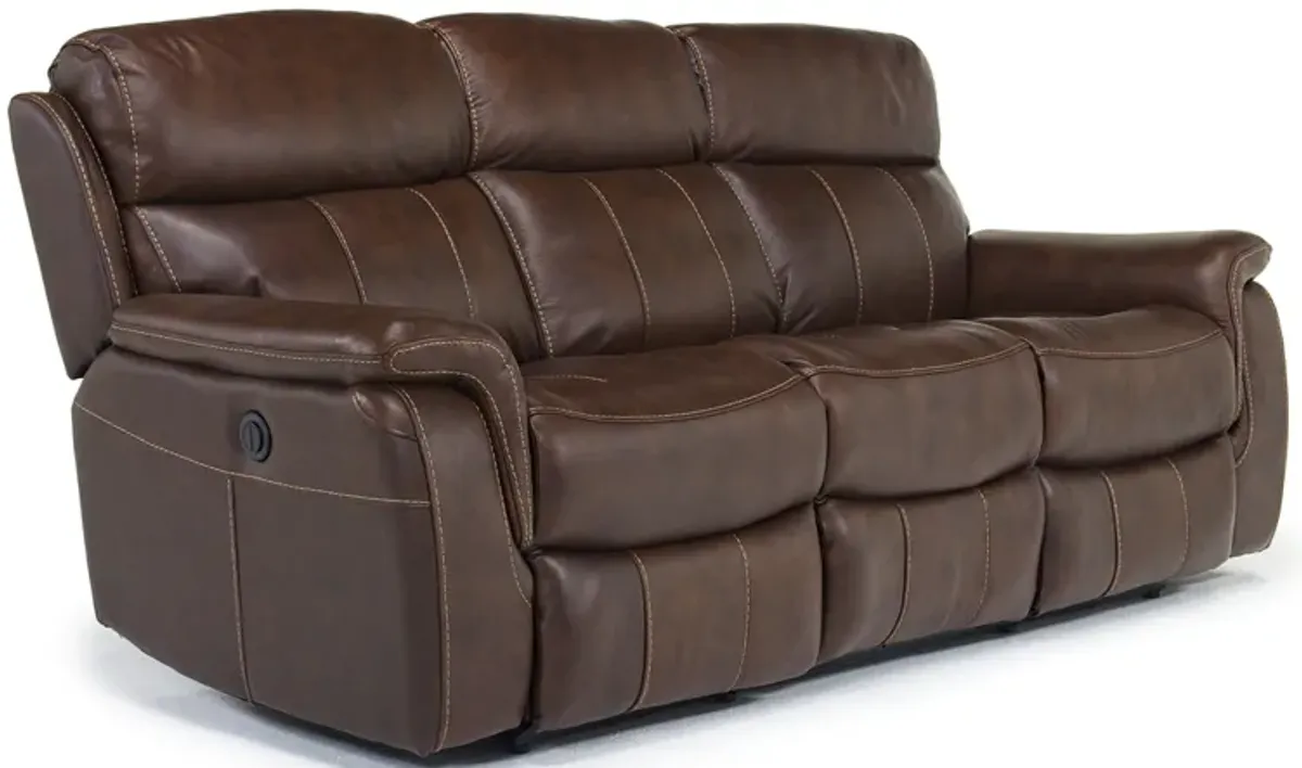 Ranger Power Sofa in Brown Leather