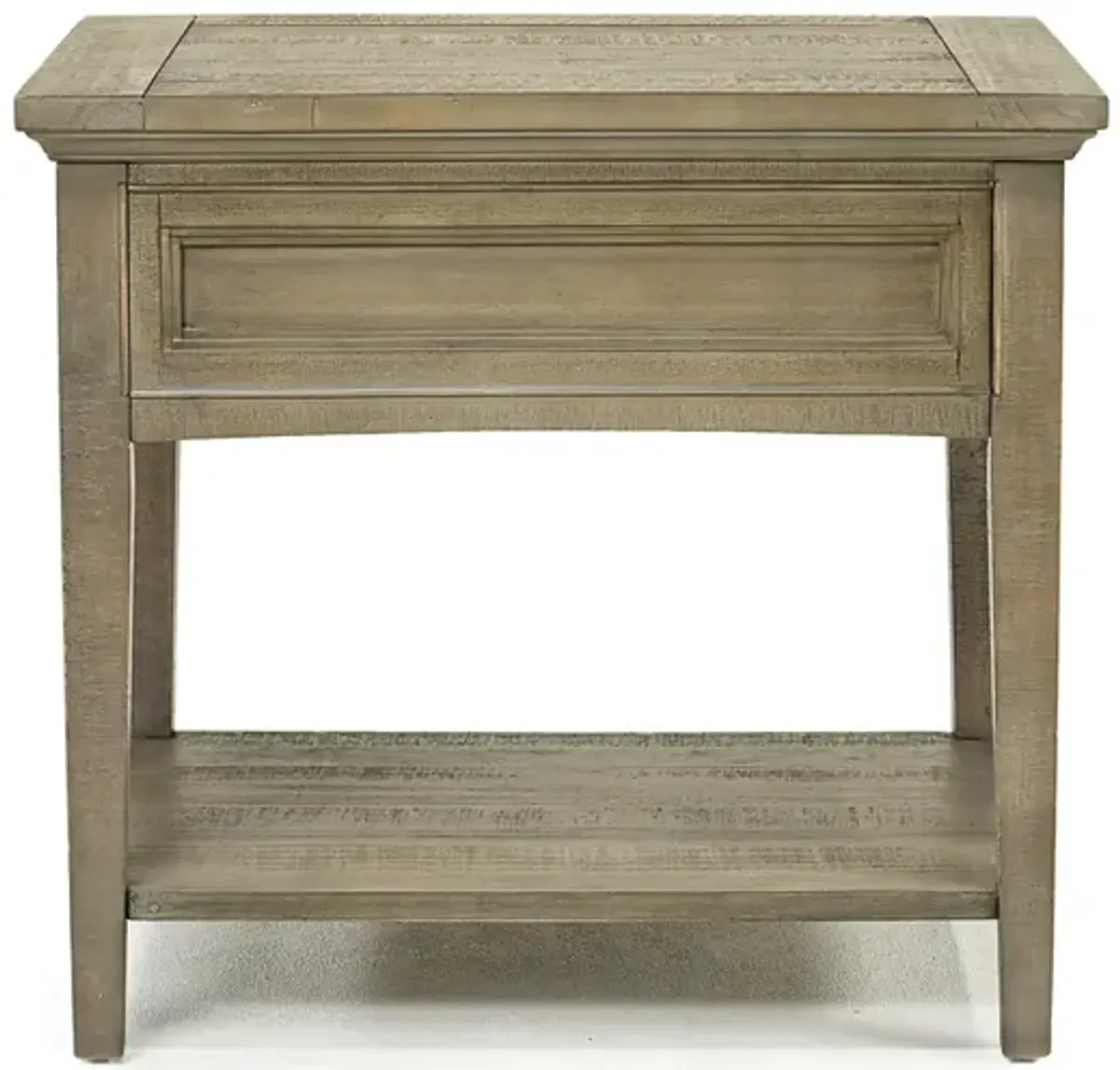 Bay Creek End Table in Light Gray, Rectangle