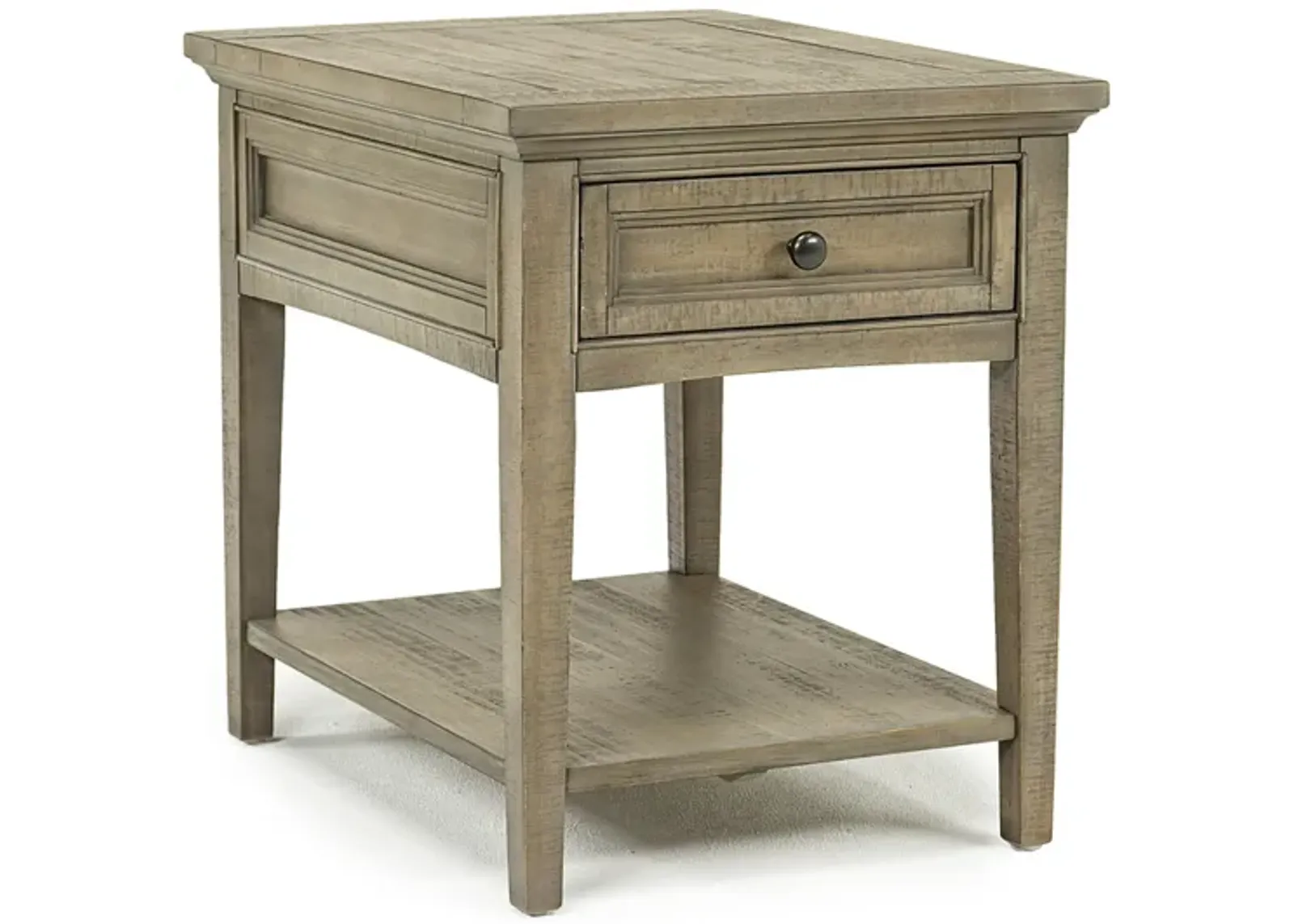 Bay Creek End Table in Light Gray, Rectangle