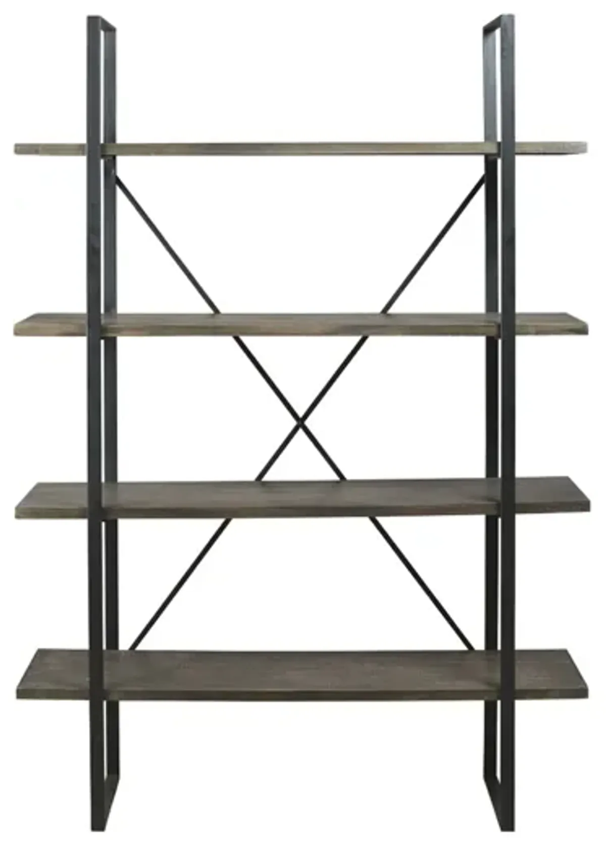 Gilesgrove Tall Bookcase in Black & Gray