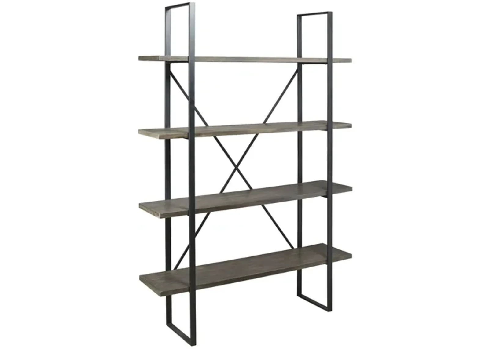 Gilesgrove Tall Bookcase in Black & Gray