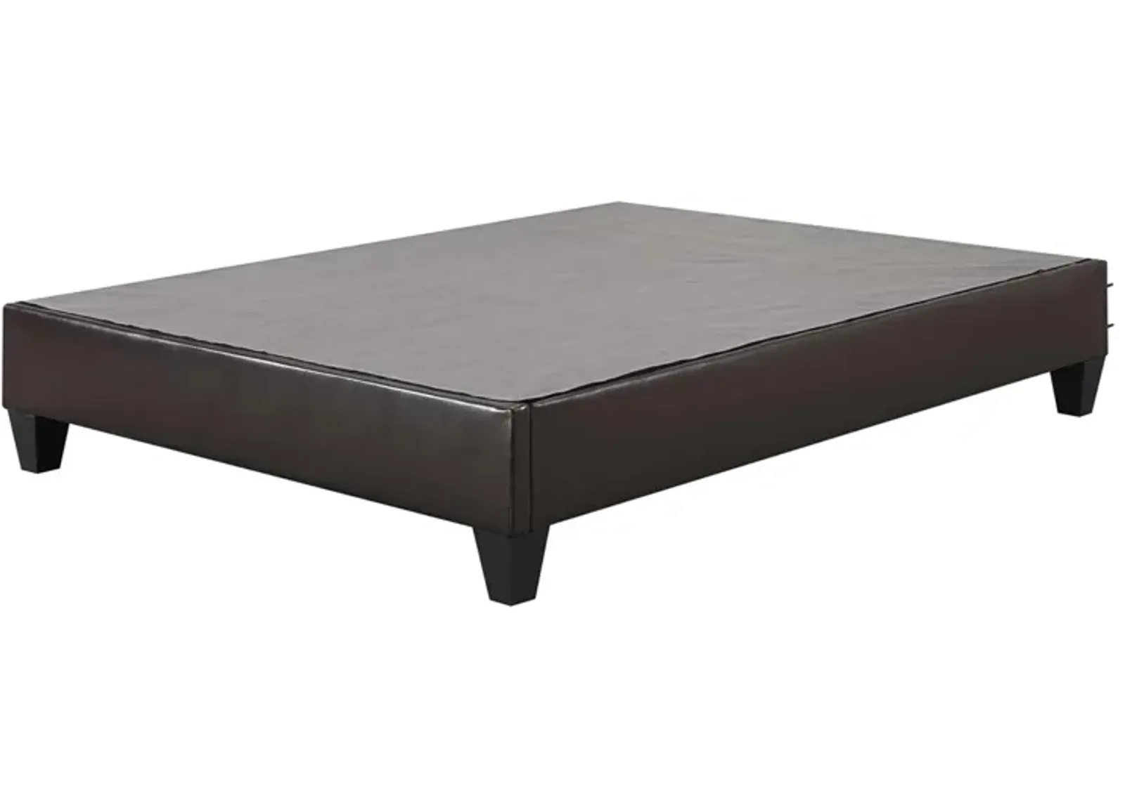 Abby Platform Bed in Brown, Queen