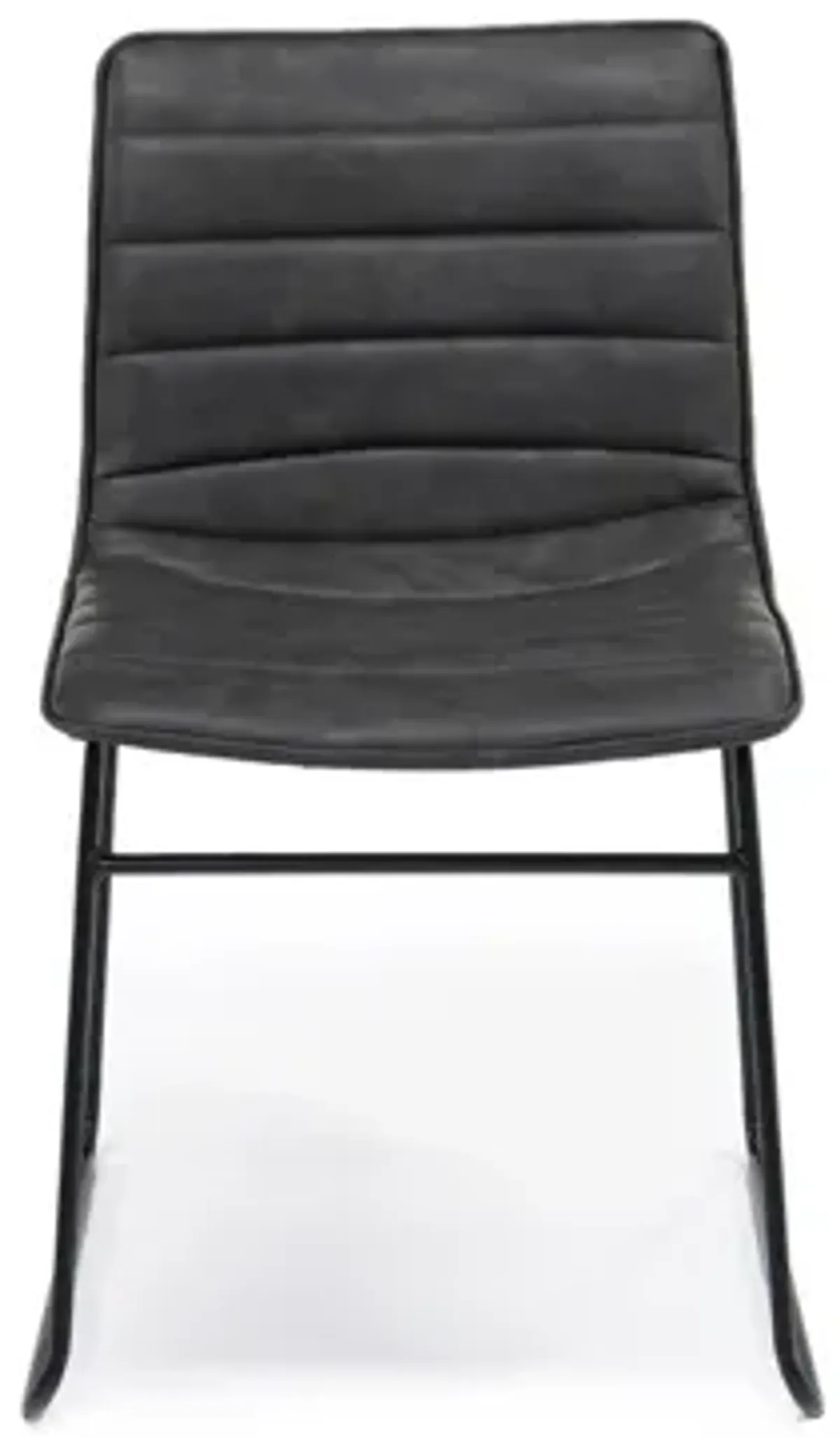 Ella Side Chair in Slate Leather