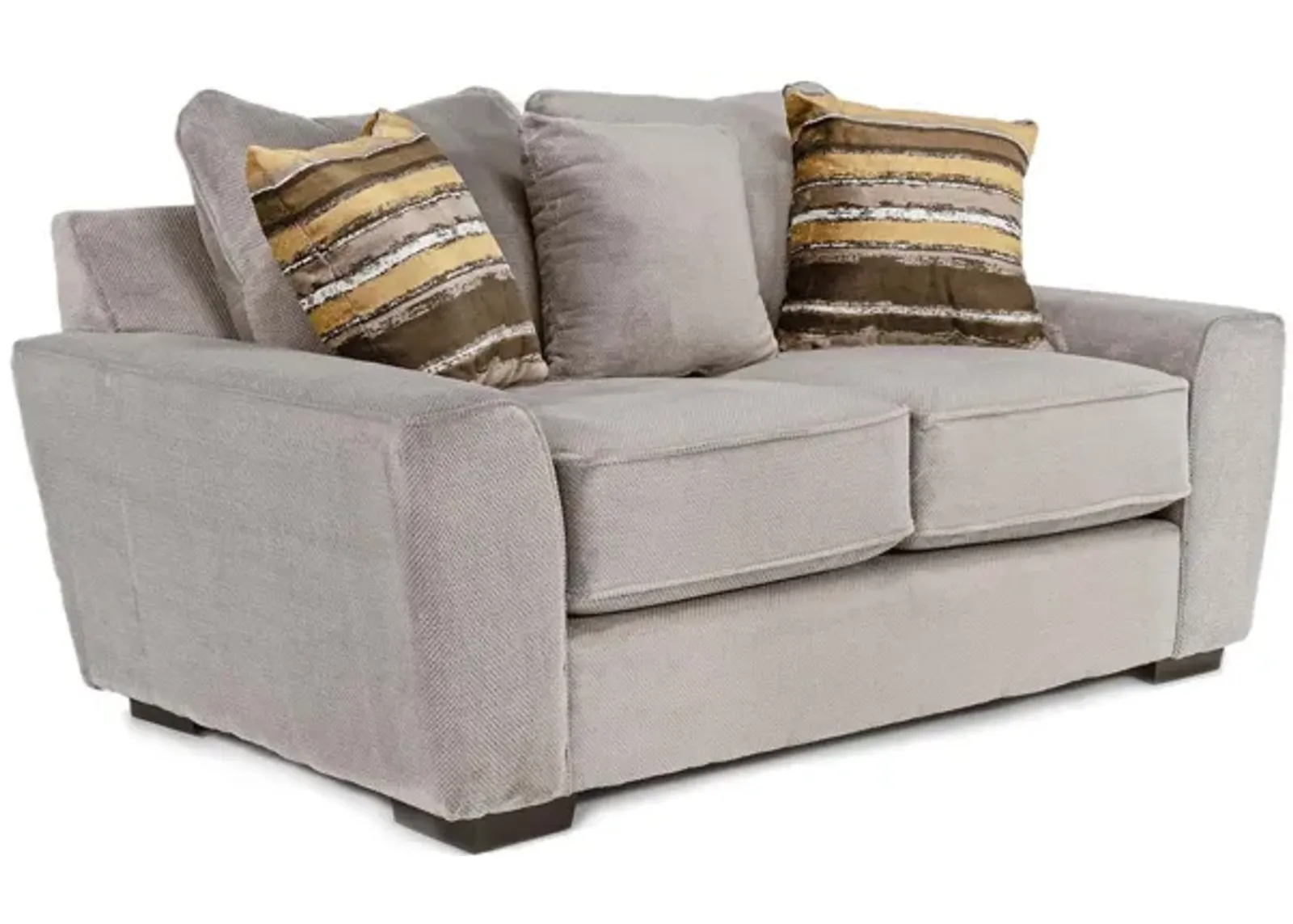 Oracle Loveseat in Cooper Platinum, Down