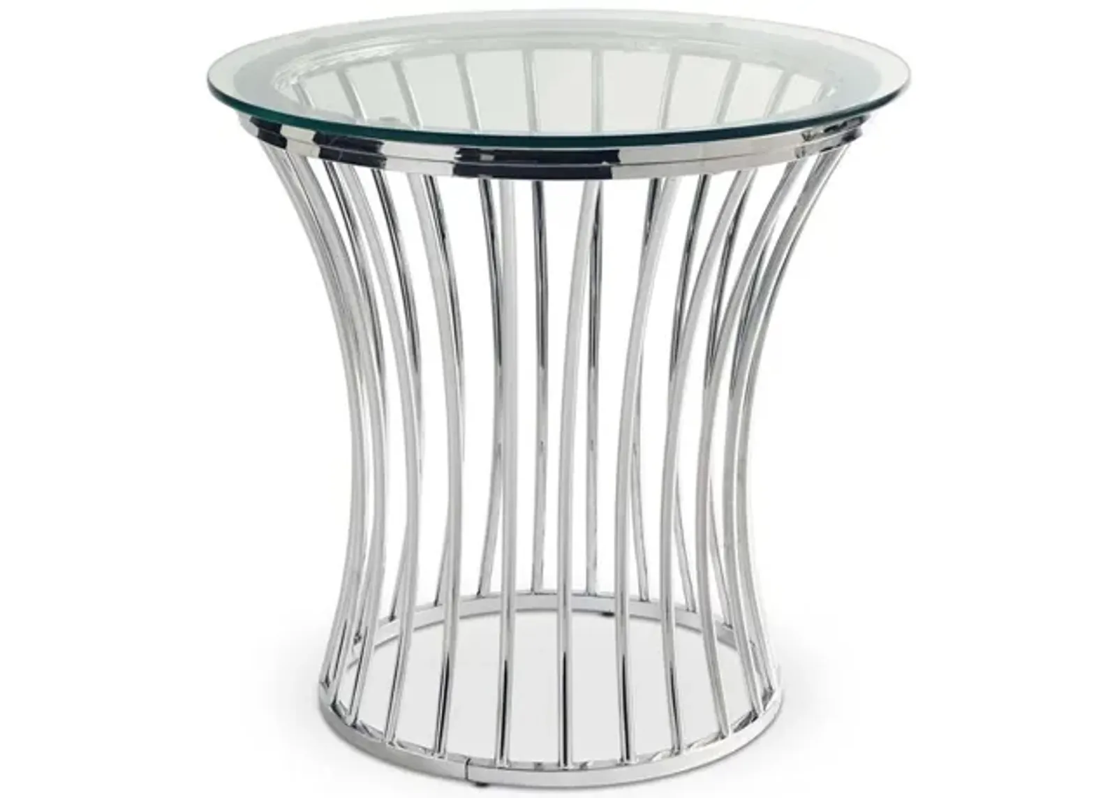 Astoria End Table in Chrome