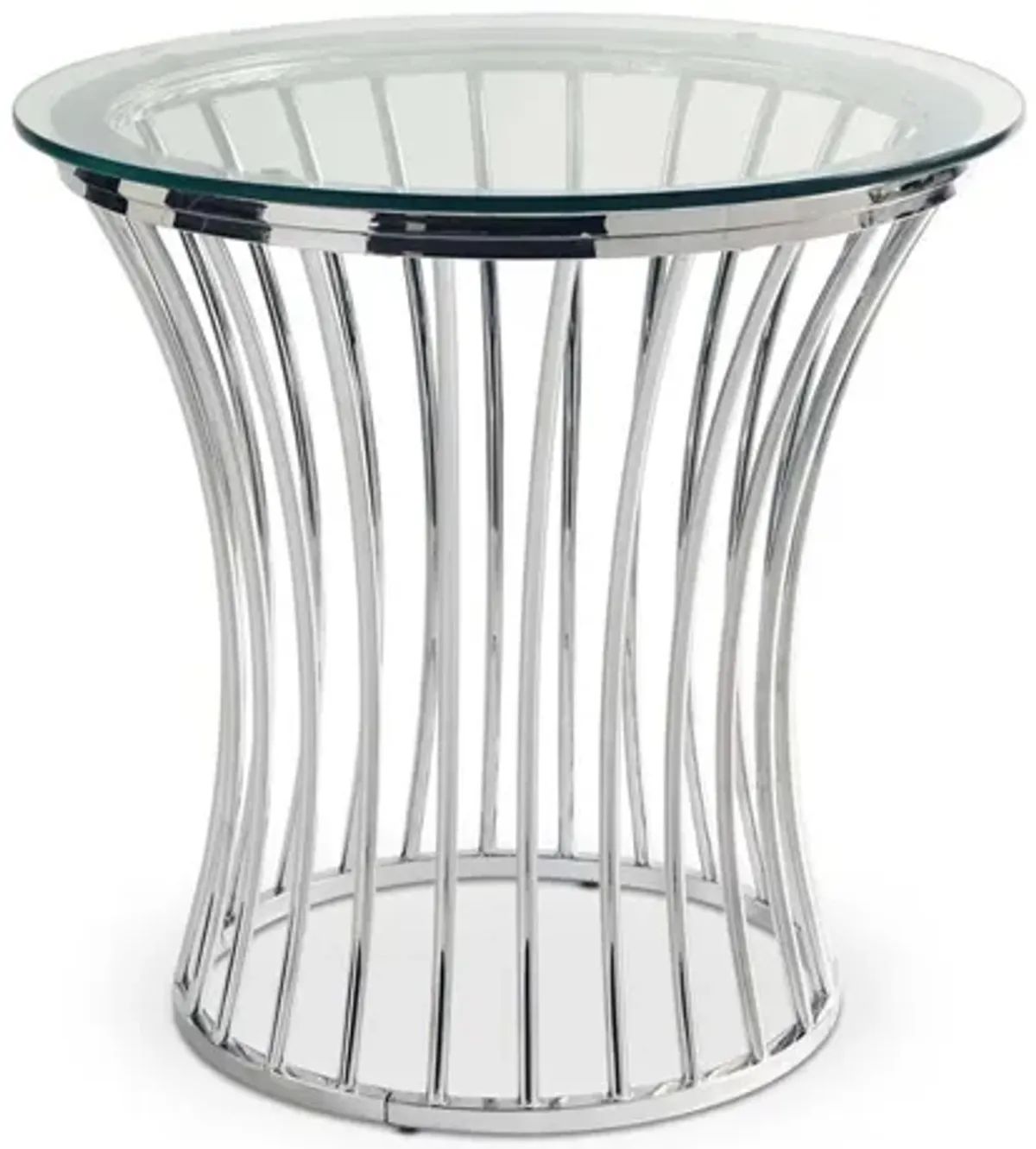 Astoria End Table in Chrome