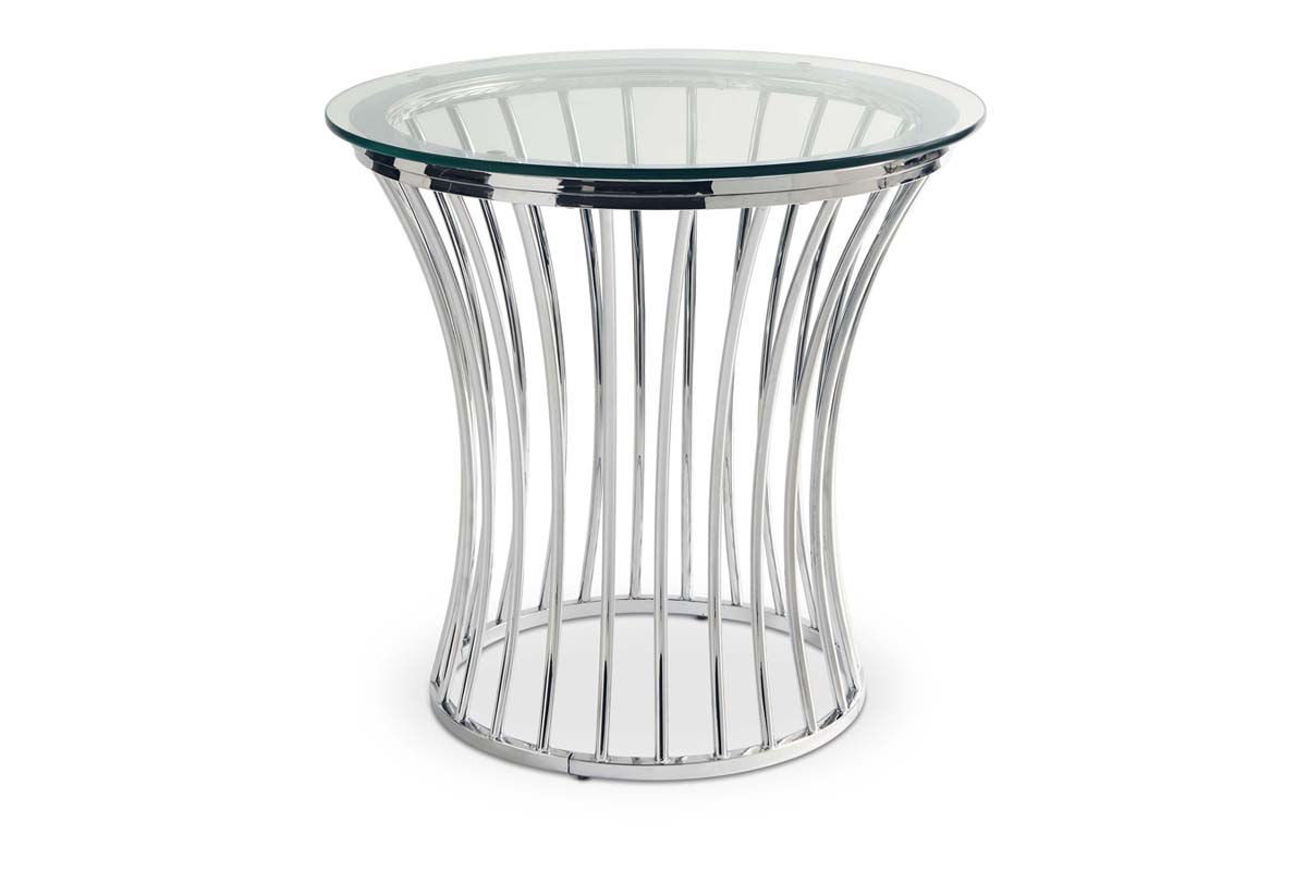 Astoria End Table in Chrome