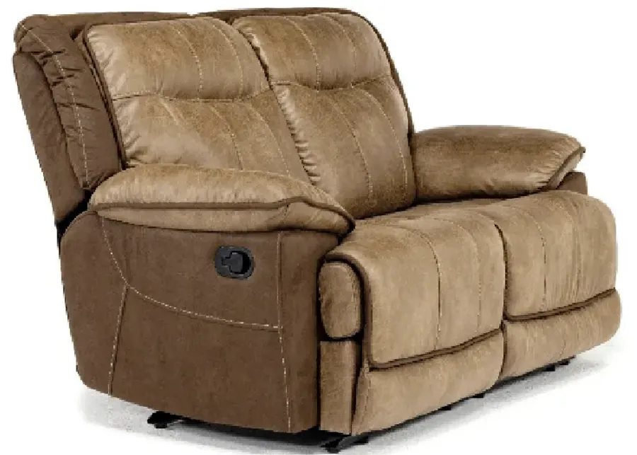 Bubba Reclining Loveseat in Brown