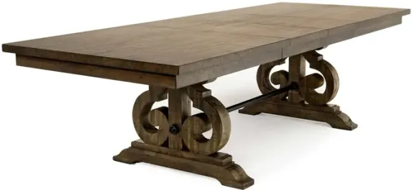 Stone Extendable Dining Table in Light Gray
