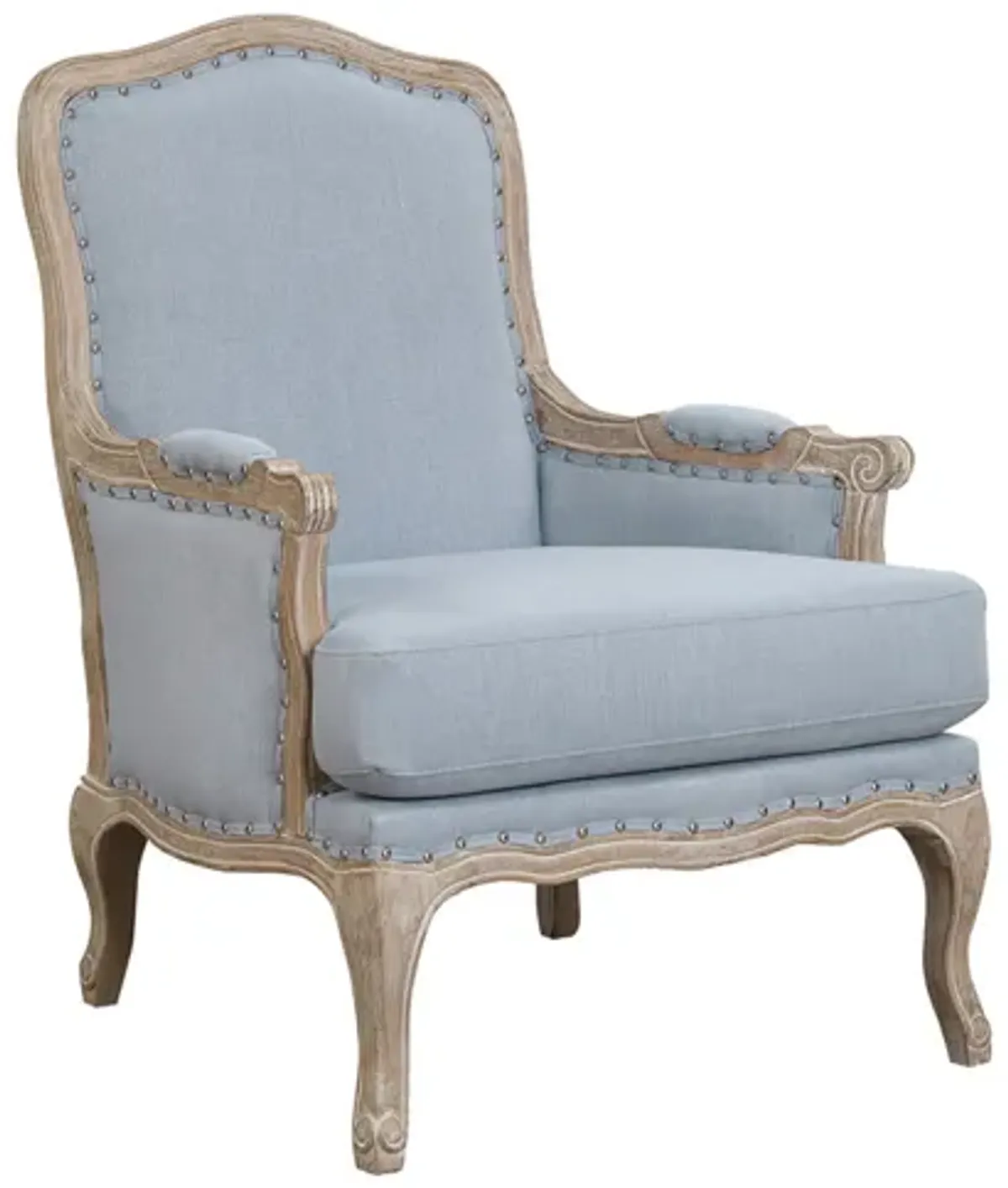 Regal Accent Chair in Light Blue