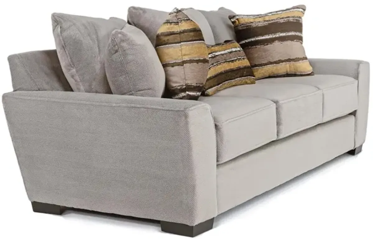 Oracle Large Sofa in Cooper Platinum, Down