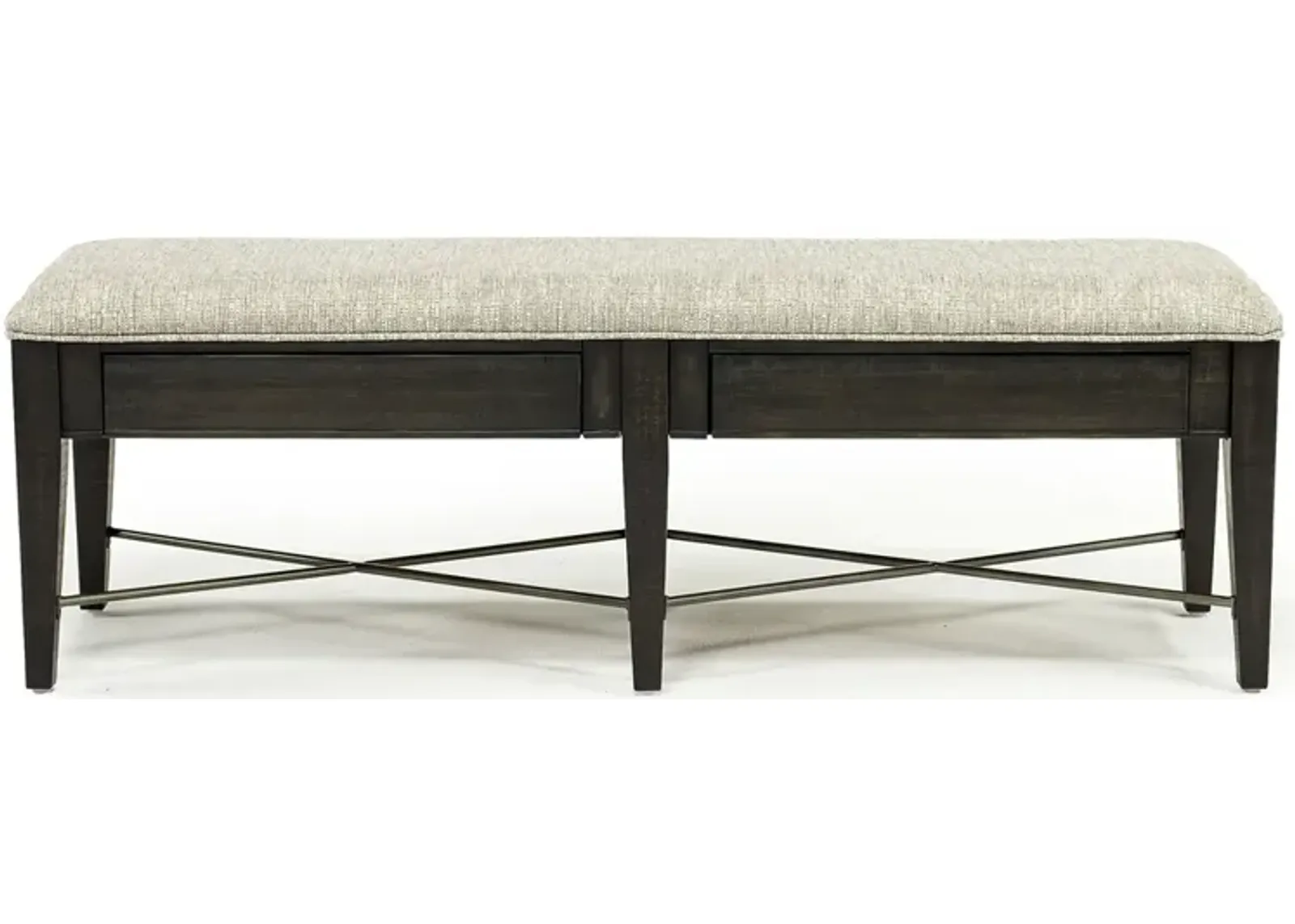 Bay Creek Bench w/ Storage in Graphite